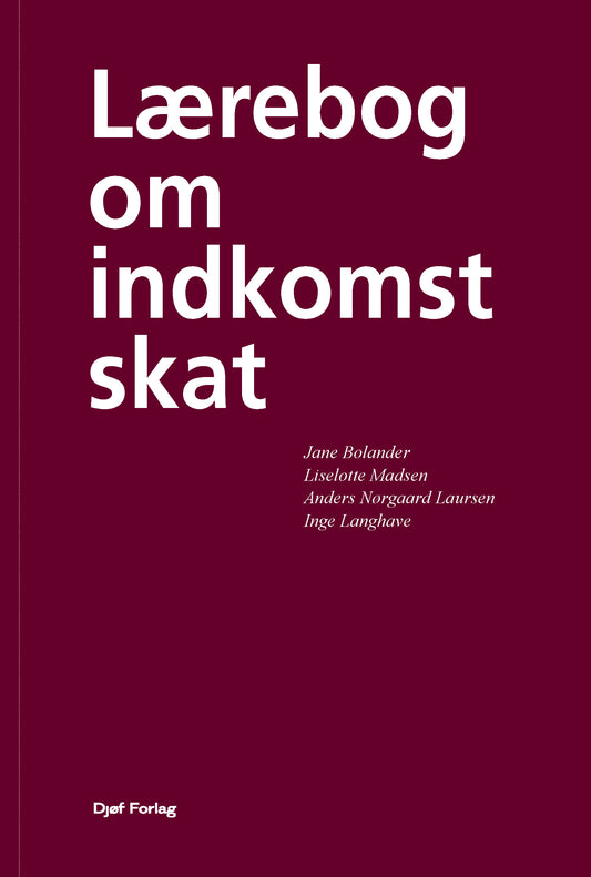 Lærebog om indkomstskat