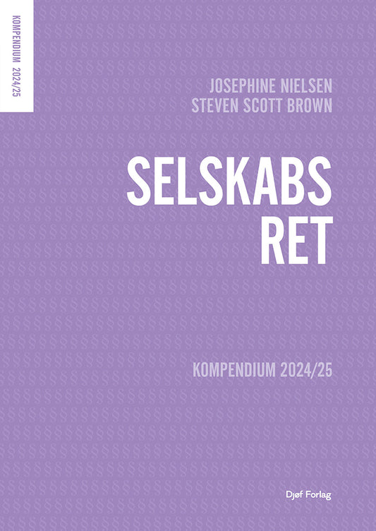 Selskabsret ǀ KOMPENDIUM 2024/25
