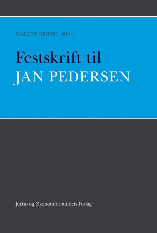 Festskrift til Jan Pedersen