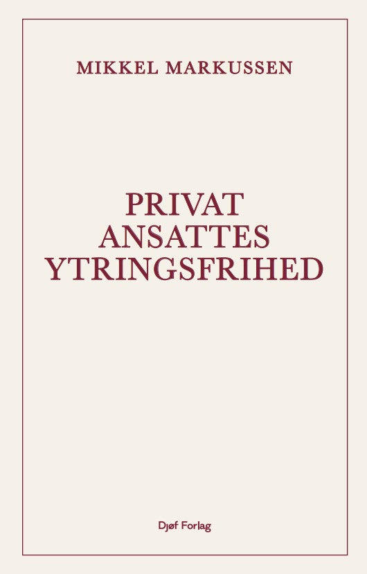 Privatansattes ytringsfrihed