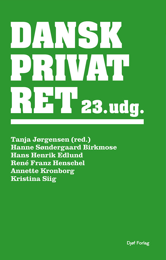 Dansk privatret 23. UDGAVE